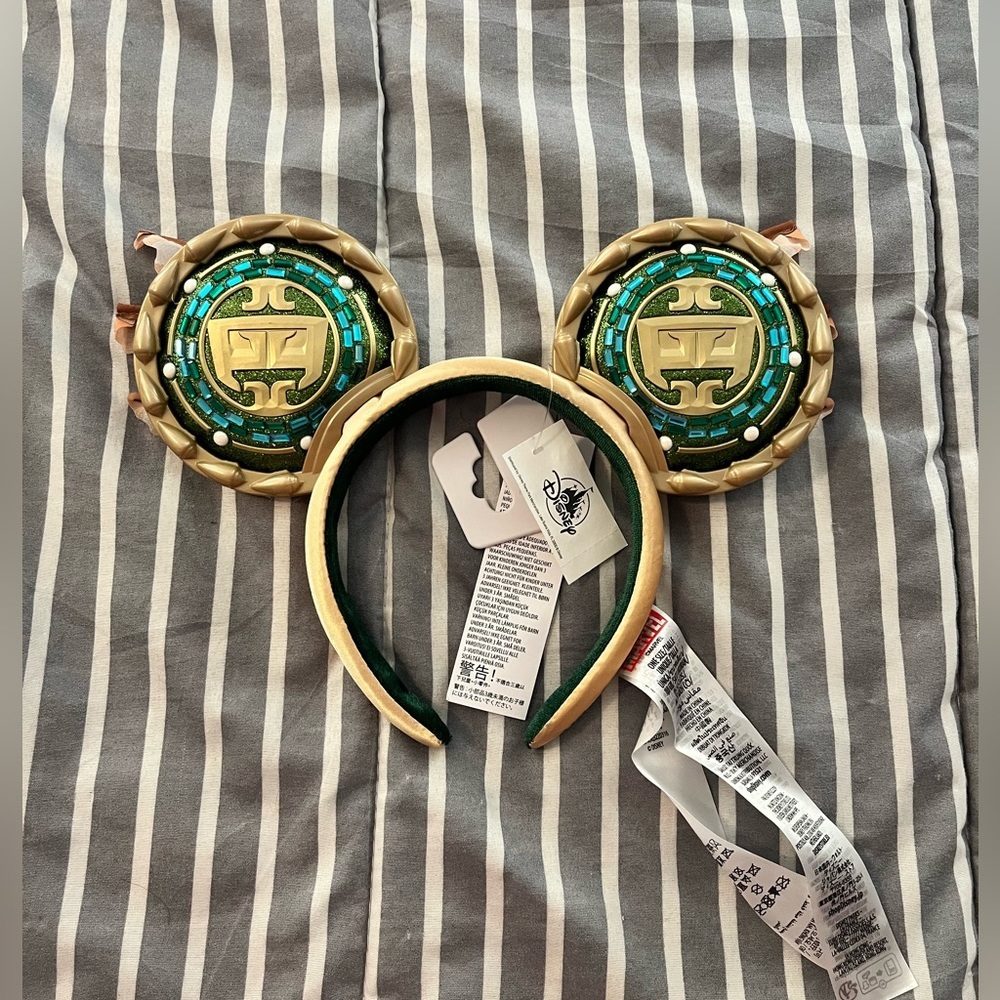 Disney Namor Mouse Ears-Black Panther 2, Wakanda Forever, OS, Green Gold NWT